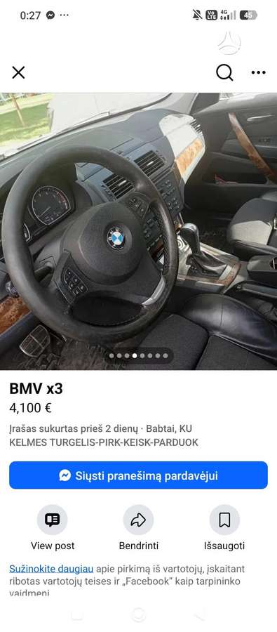 BMW X3, 3.0 l., off-road / crossover