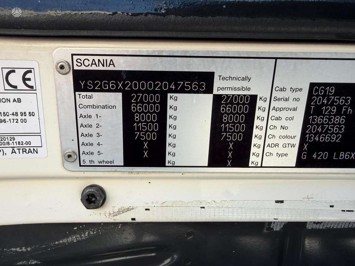 Scania G490, box trucks / box vans