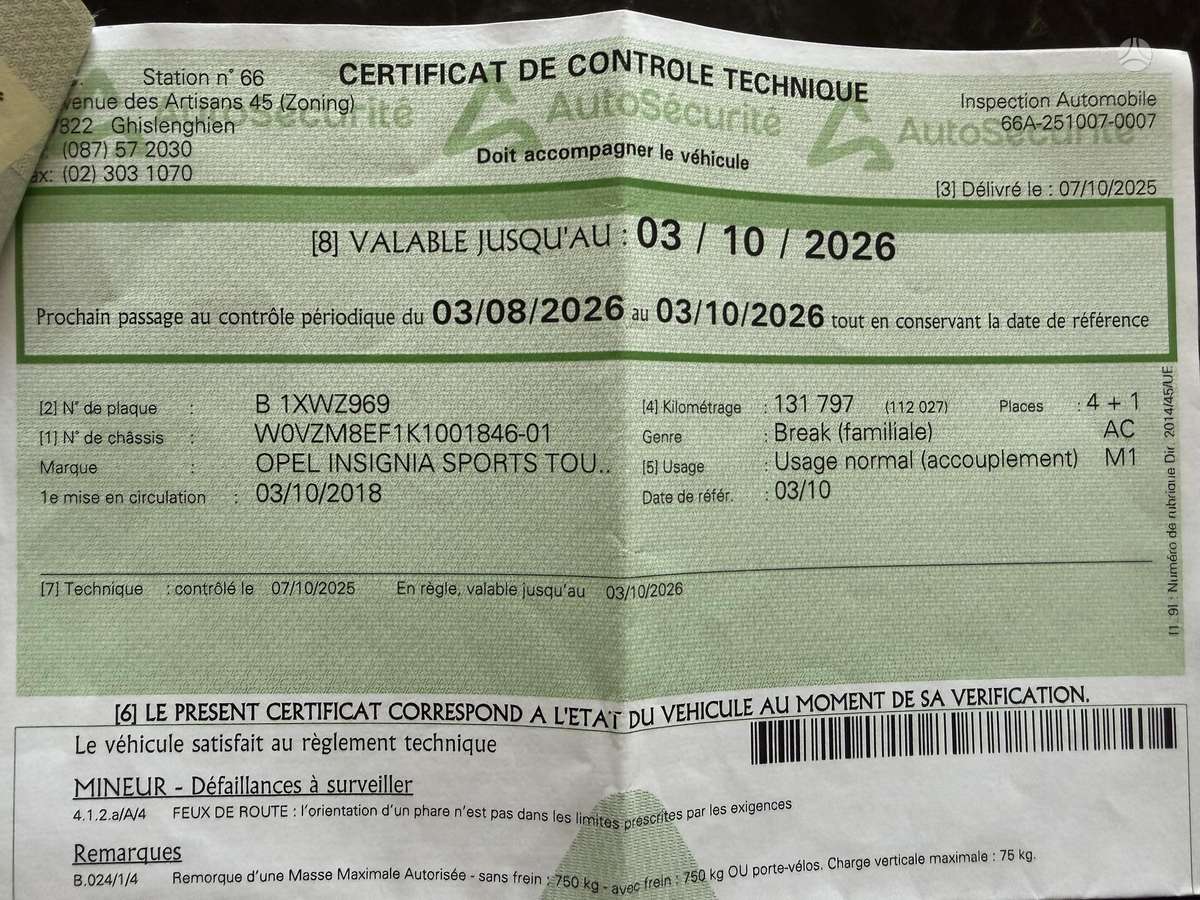 Opel Insignia, 1.6 l., Универсал