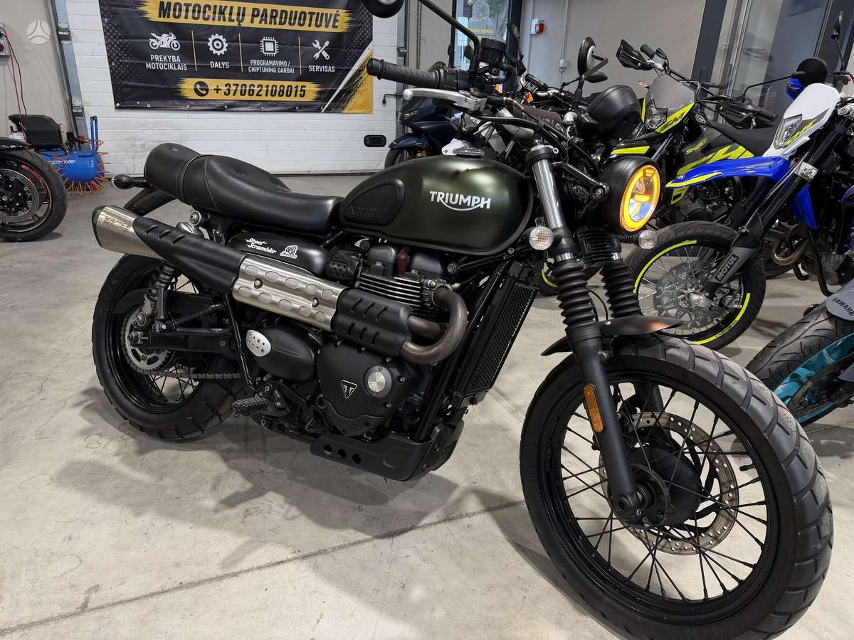 Triumph Scrambler 900cc, street / classic