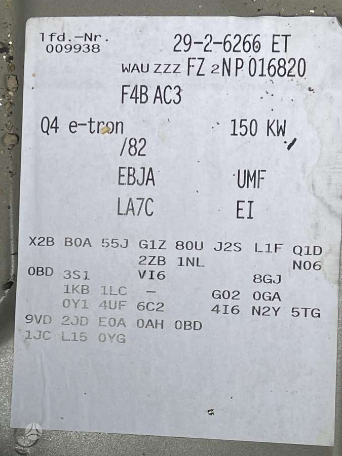 Audi Q4 e-tron for parts