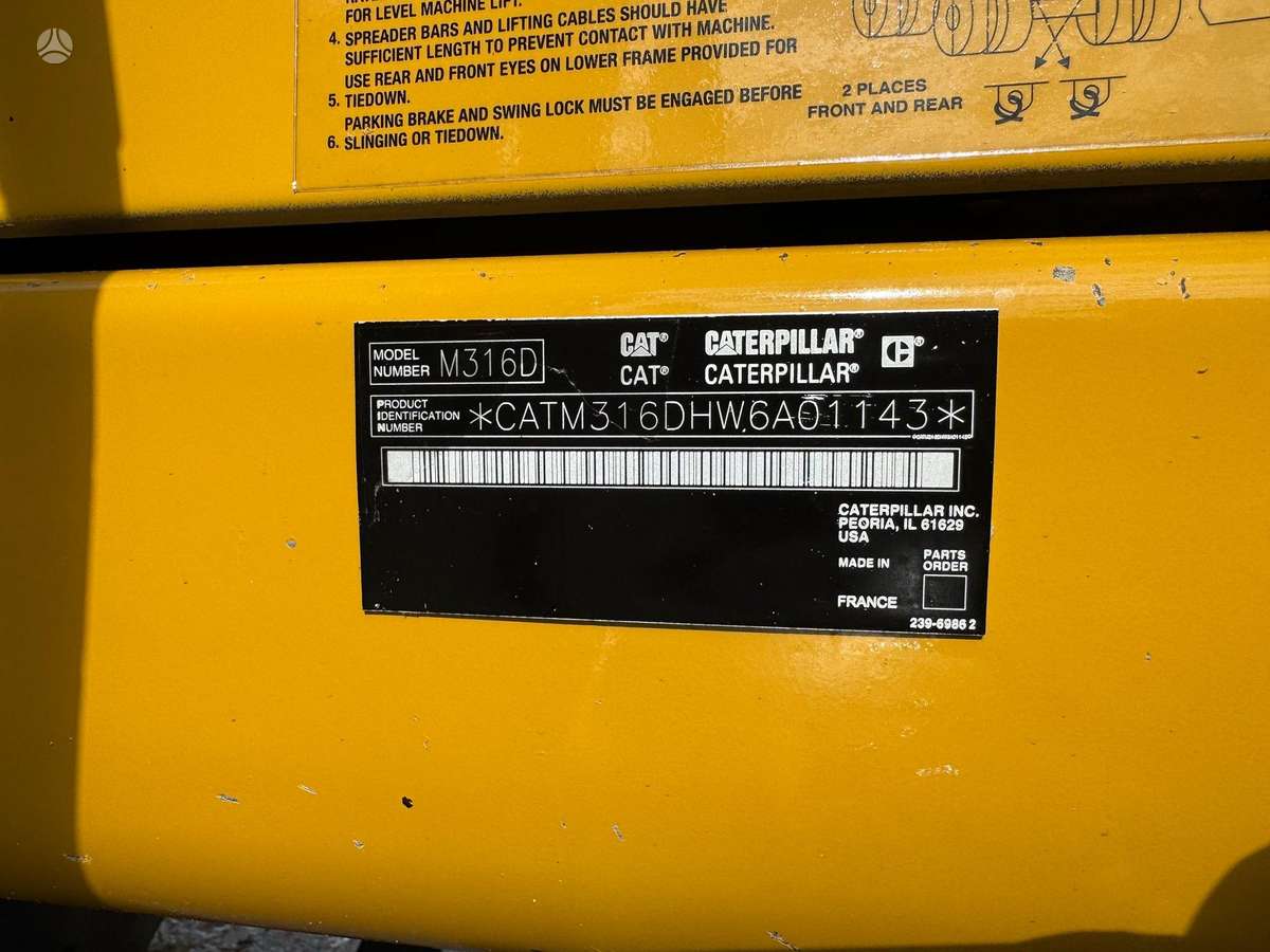 Caterpillar M316D, экскаваторы
