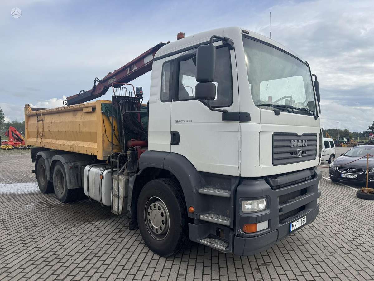 MAN 26.360, dumpers with crane