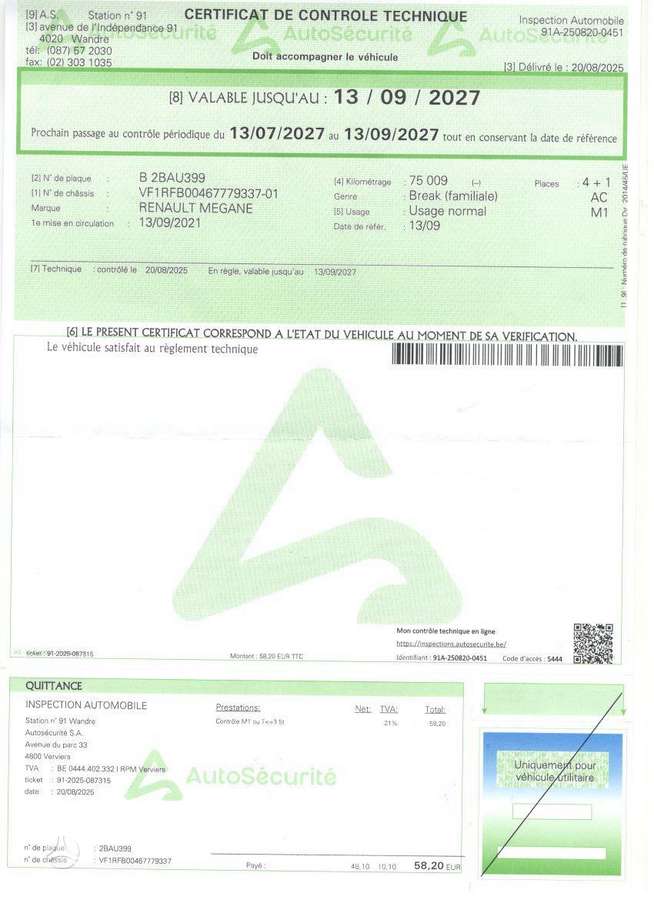 Renault Megane, 1.0 l., Универсал