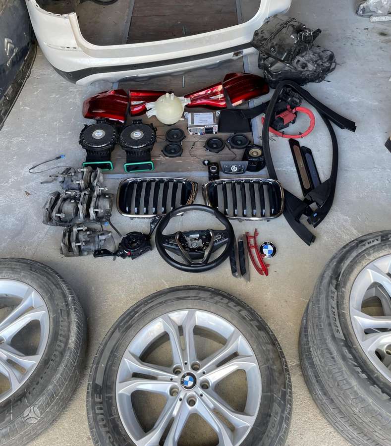 BMW X3 bumpers, lights, front grill