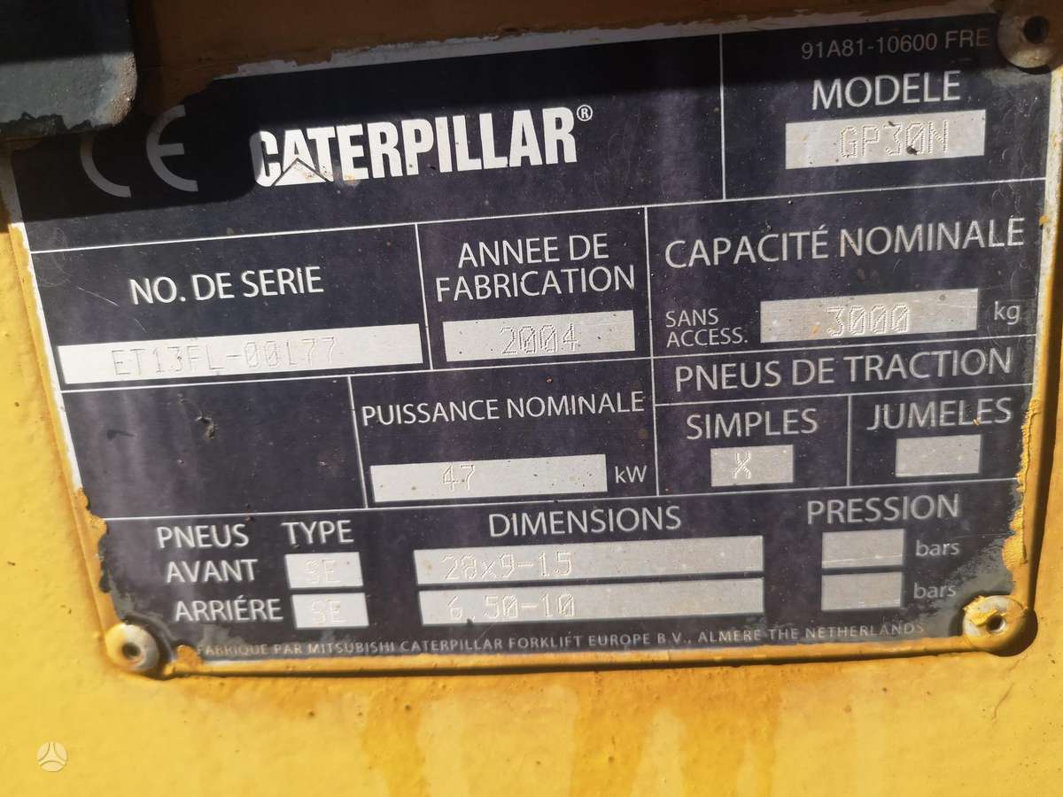 Caterpillar GP30N, вилочные погрузчики