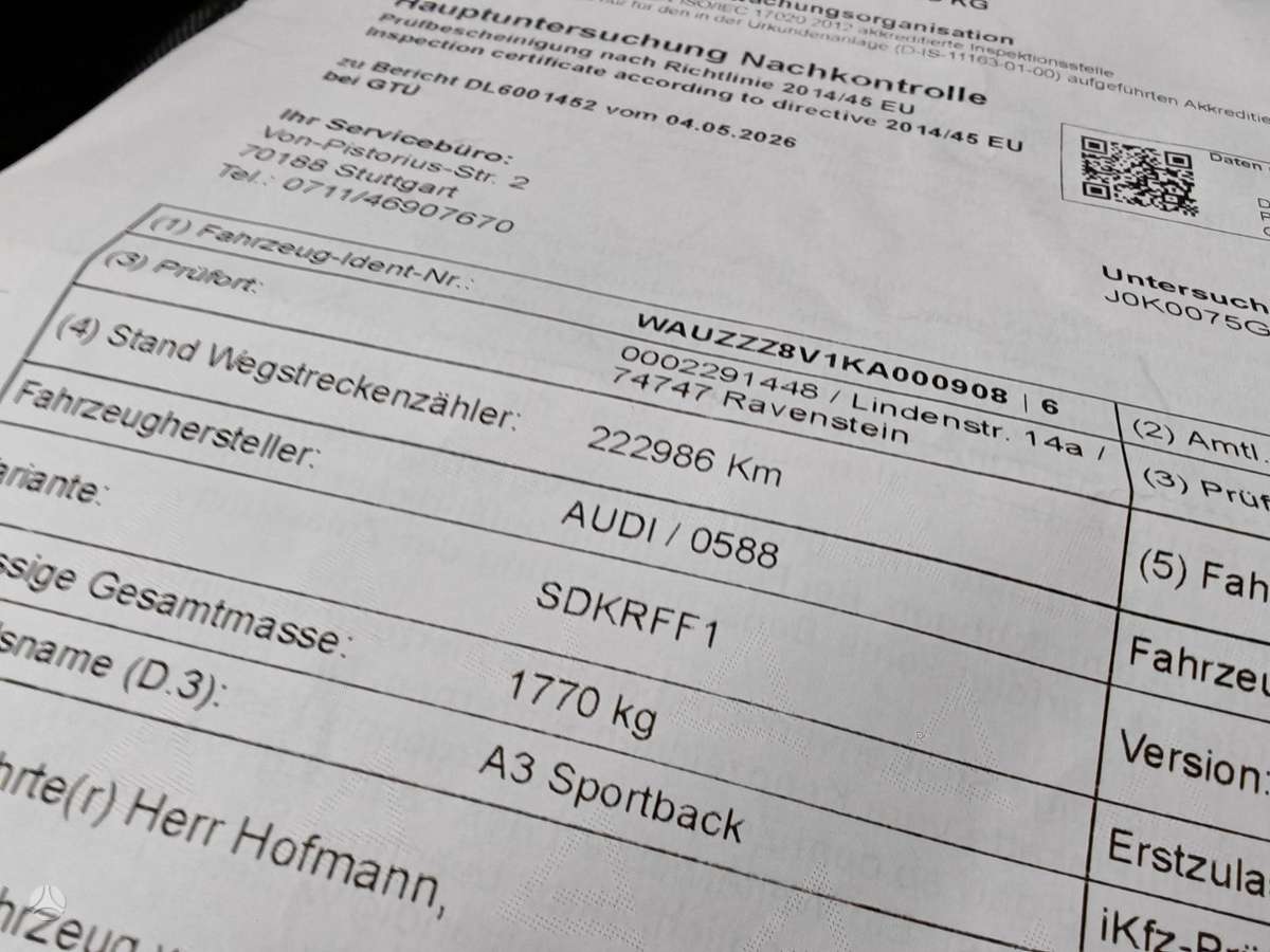Audi A3, hatchback