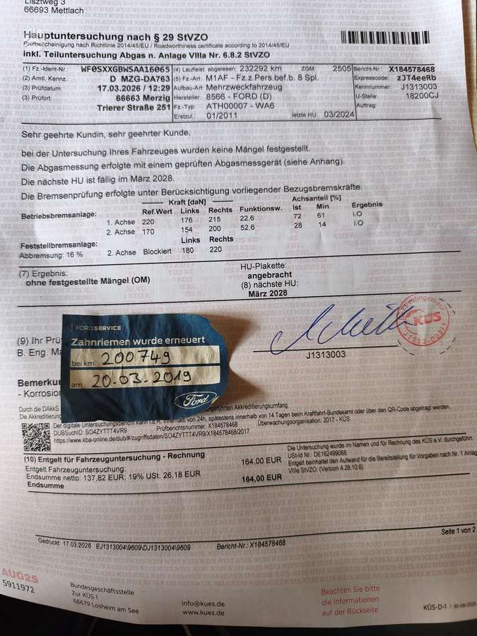 Ford S-MAX, 2.0 l., Минивэн
