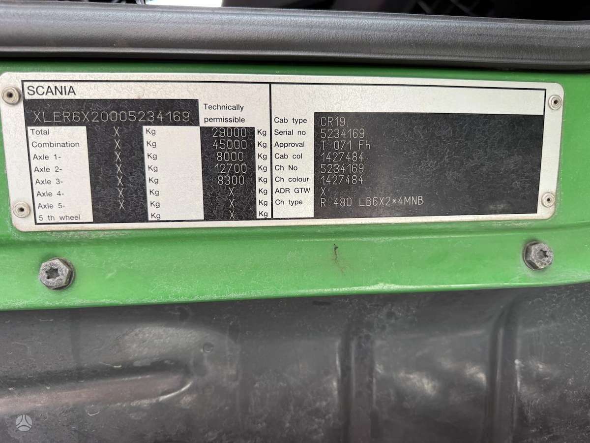 Scania R480 Retarder, isothermal trucks