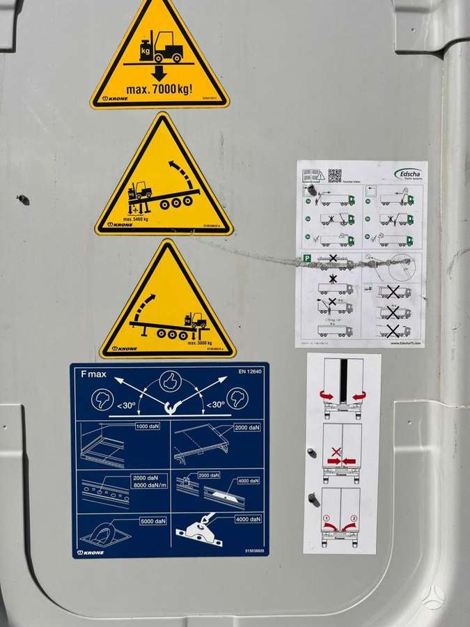 Krone SDP Lifting axle, užuolaidinės / tentinės