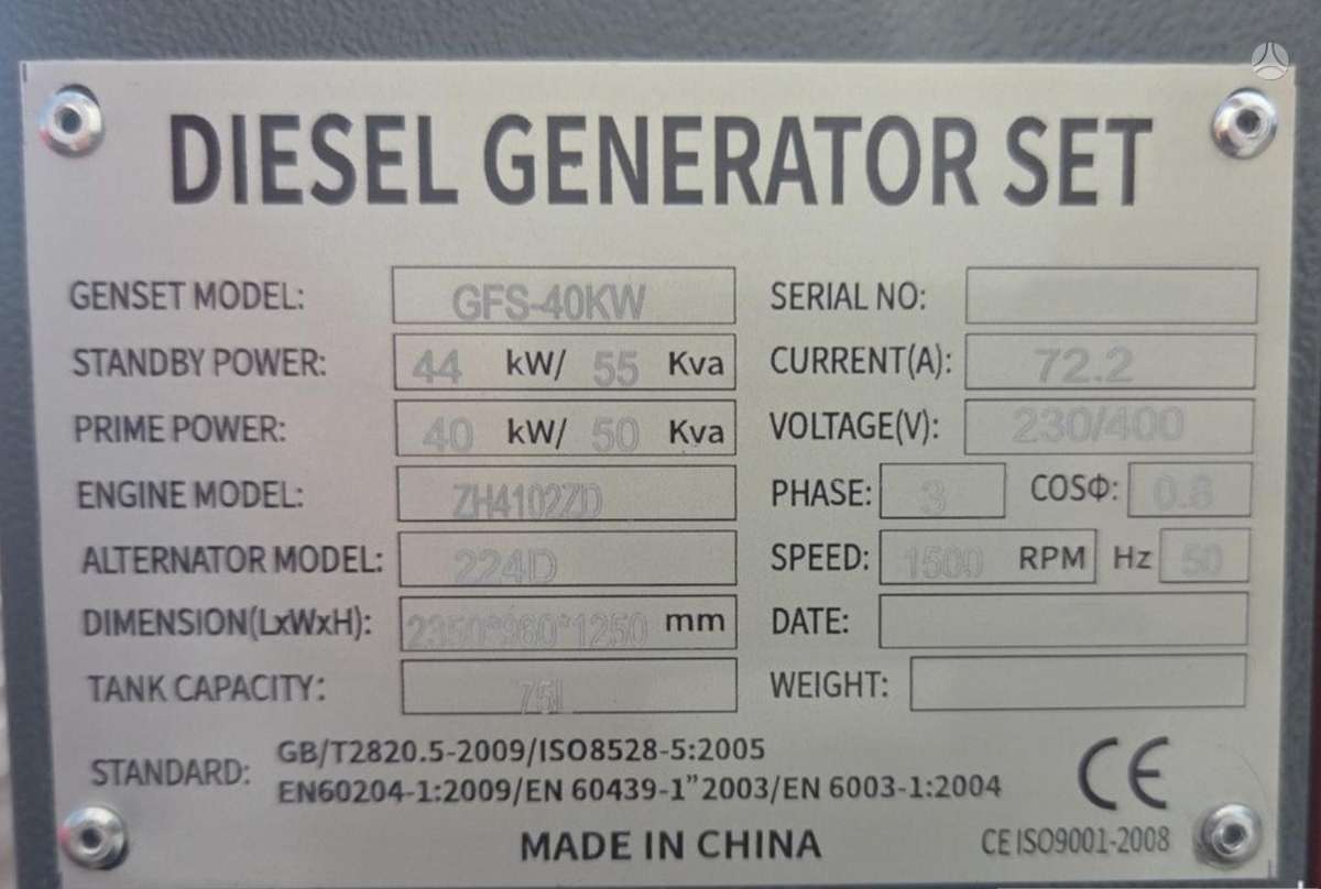 -Kita- YT-25, electric generators
