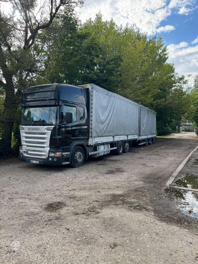 Scania R470, бортовые с тентом