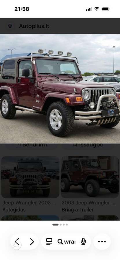Jeep Wrangler аксессуары и эксплоатационные материалы