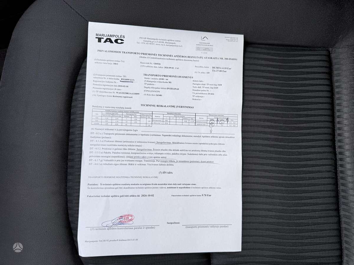 Audi A4, 2.0 l., universalas