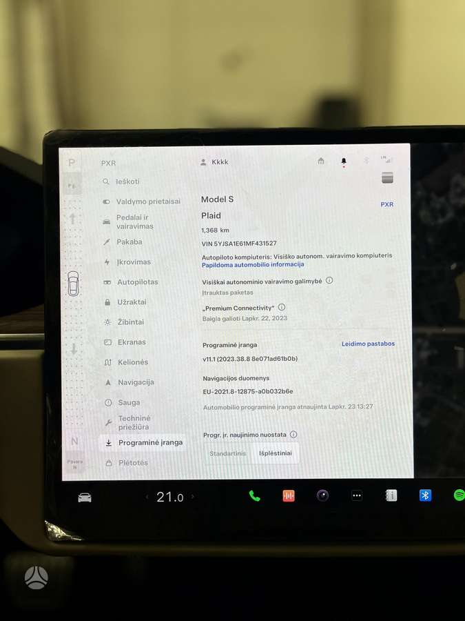 Tesla Model S, 100 kWh, sedanas