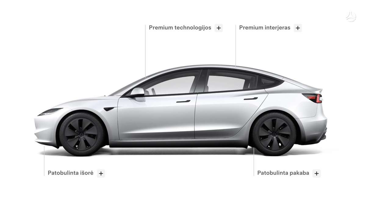 Tesla Model 3, 82 кВт·ч, Седан