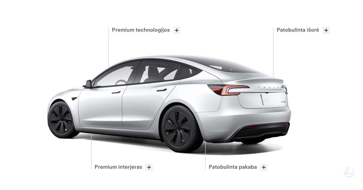 Tesla Model 3, 82 кВт·ч, Седан