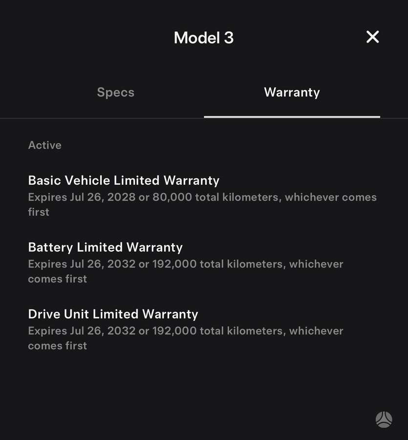 Tesla Model 3, 82 кВт·ч, Седан