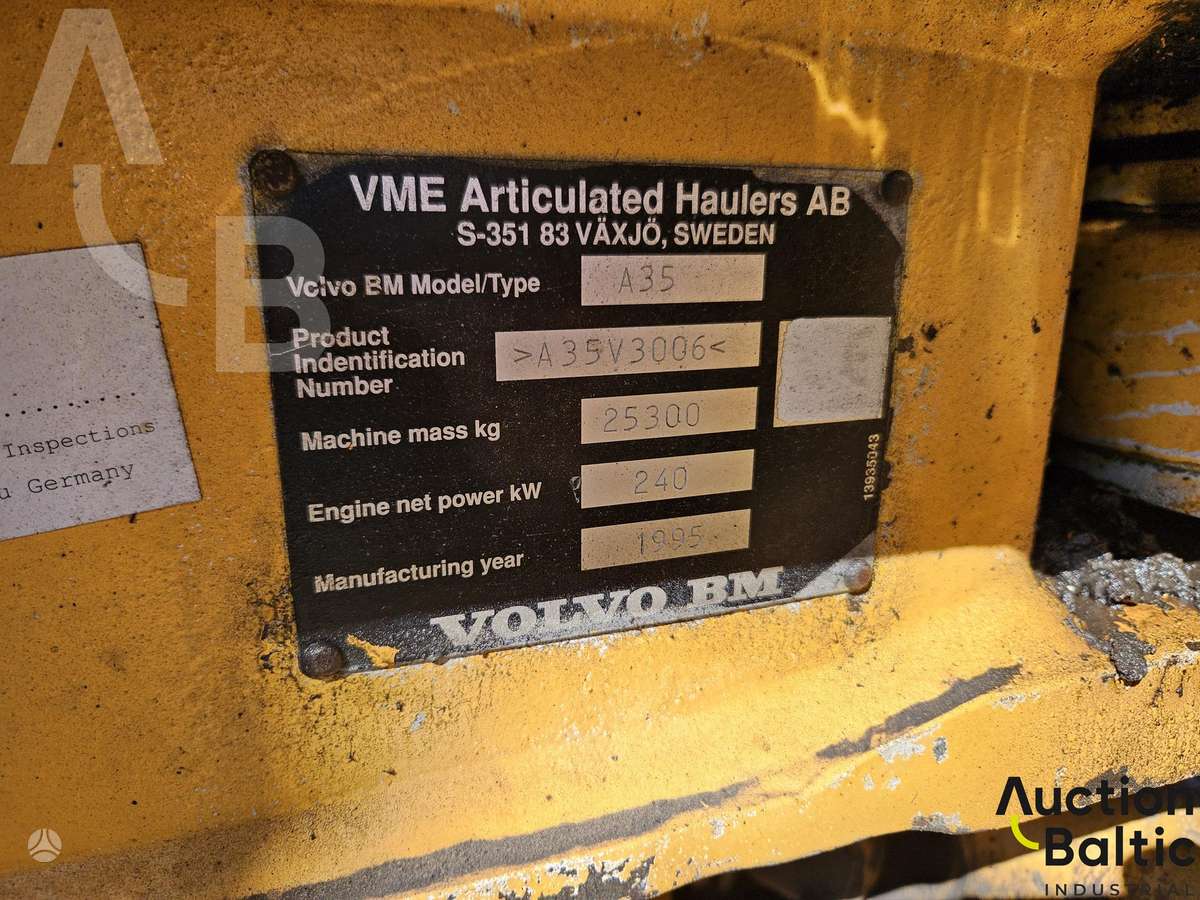 Volvo A 35, самосвалы