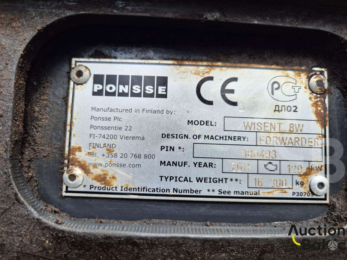 Ponsse Wisent 8W, forwarders
