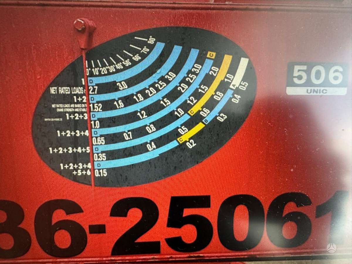 Unitruck URW 506C2E, kranai