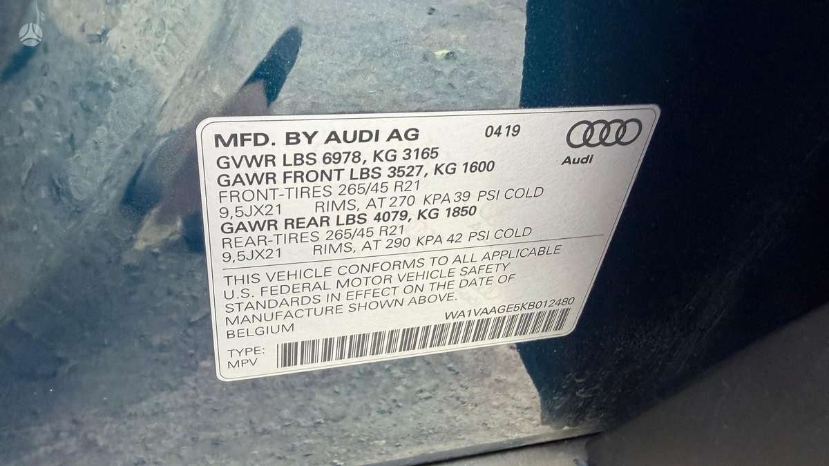 Audi e-tron, 95 kWh, off-road / crossover