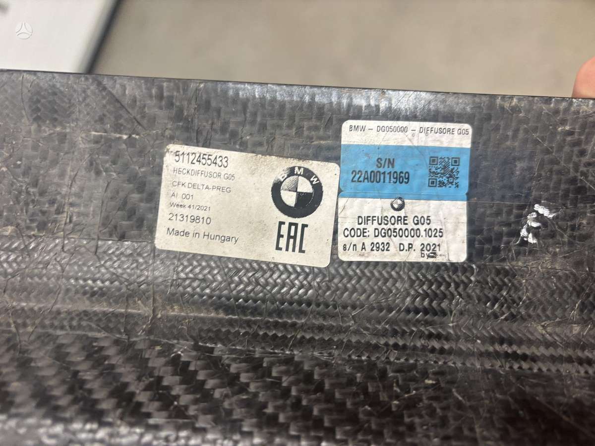 BMW X5 bumper reinforcement, bumpers
