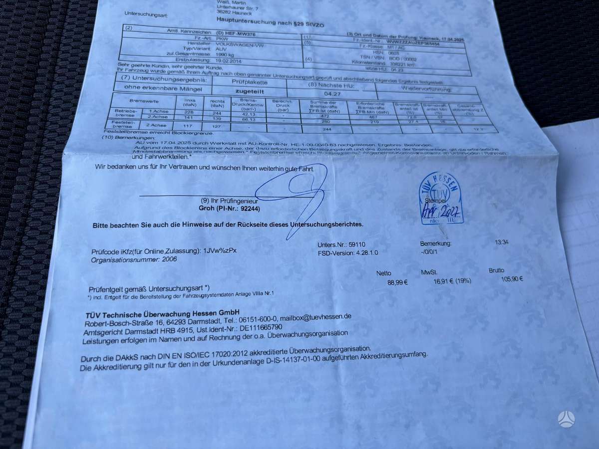 Volkswagen Golf, 2.0 l., Универсал