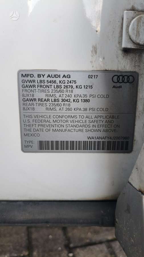 Audi Q5, 2.0 l., Минивэн