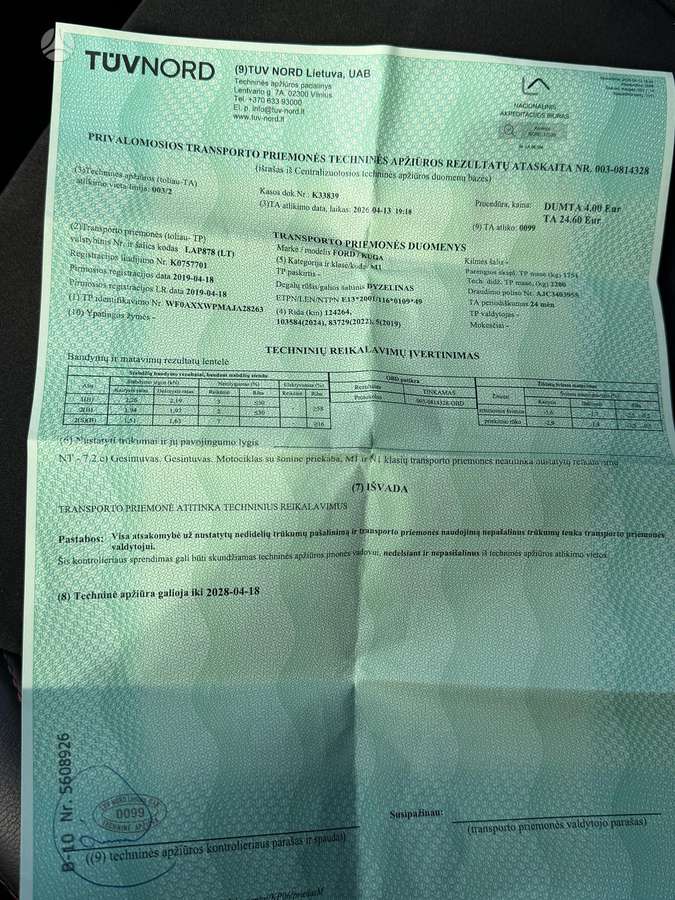 Ford Kuga, 2.2 l., Седан