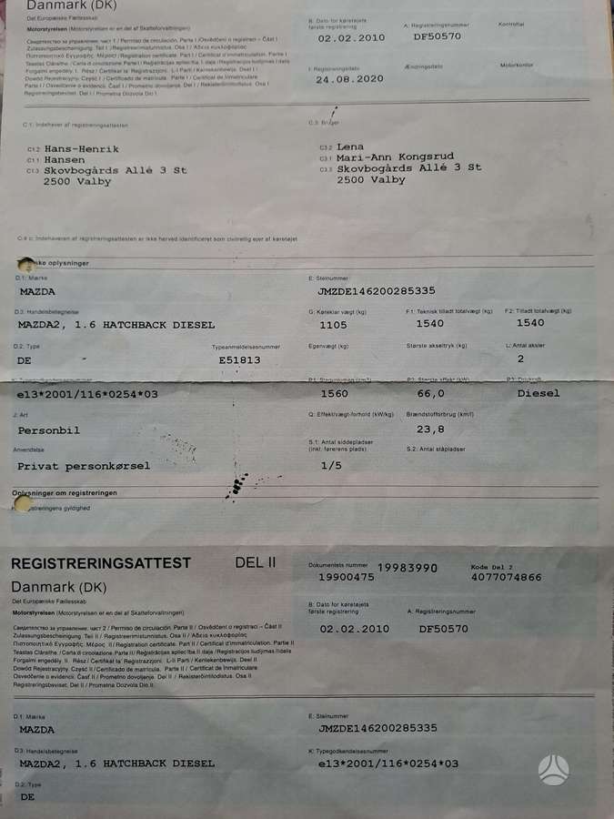 Mazda 2, 1.6 l., hatchback