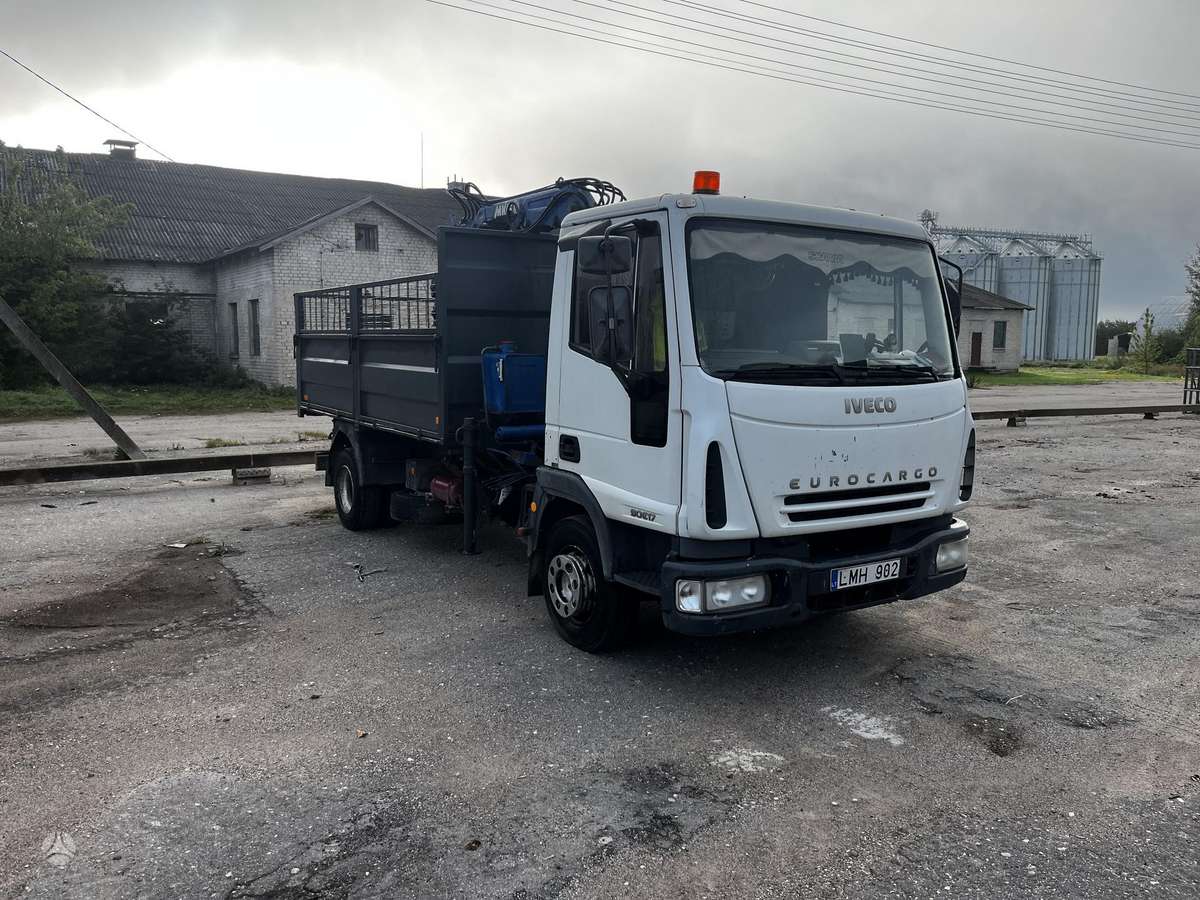 Iveco 90 E, 17, dumpers with crane