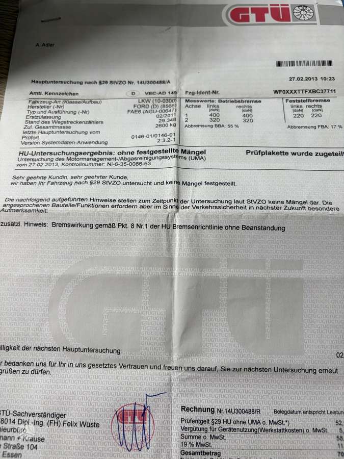 Ford Transit, 2.2 l., Коммерческий