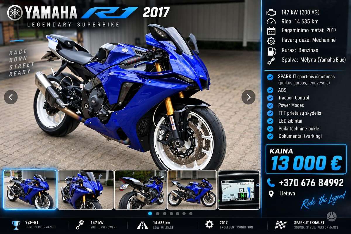 Yamaha R1 998cc, спортбайки / superbikes