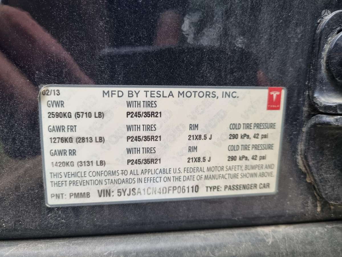 Tesla Model S, 85 kWh, hečbekas