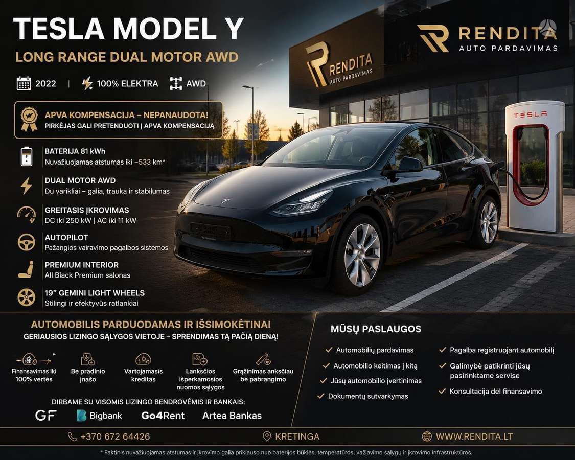 Tesla Model Y, 81 kWh, off-road / crossover