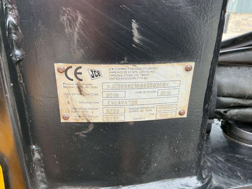 JCB 86 C-1, ekskavatoriai