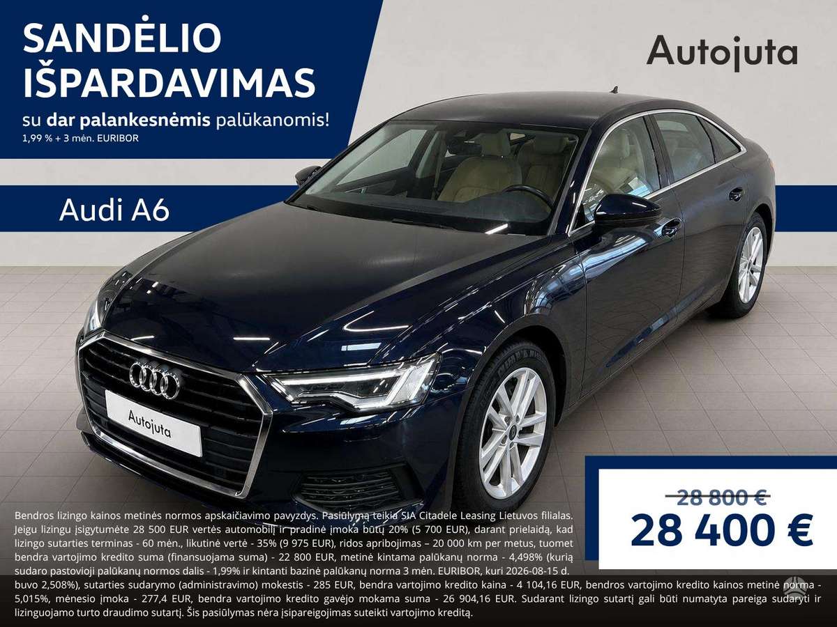 Audi A6, 2.0 l., saloon / sedan