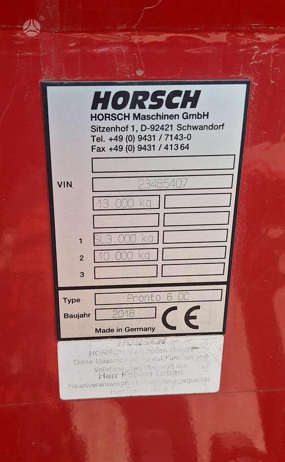 Horsch Pronto 6 DC, seeders, planters