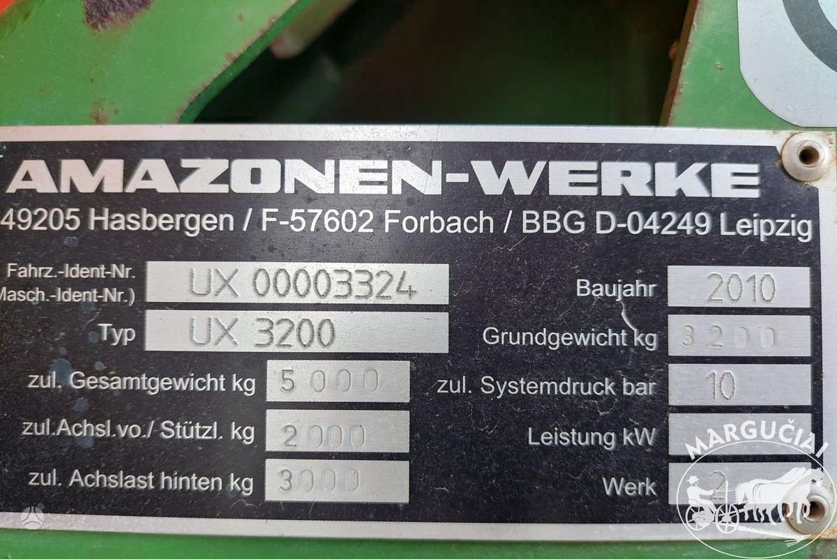 Amazone UX 3200 Special, 3200 ltr, 24, sprayers
