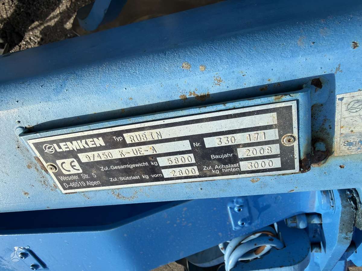 Lemken Rubin 9/450, scrapers, scrubbers