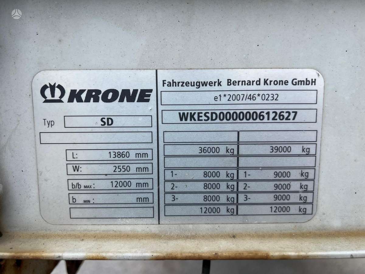 Krone SDP 27, curtain / tarpaulin