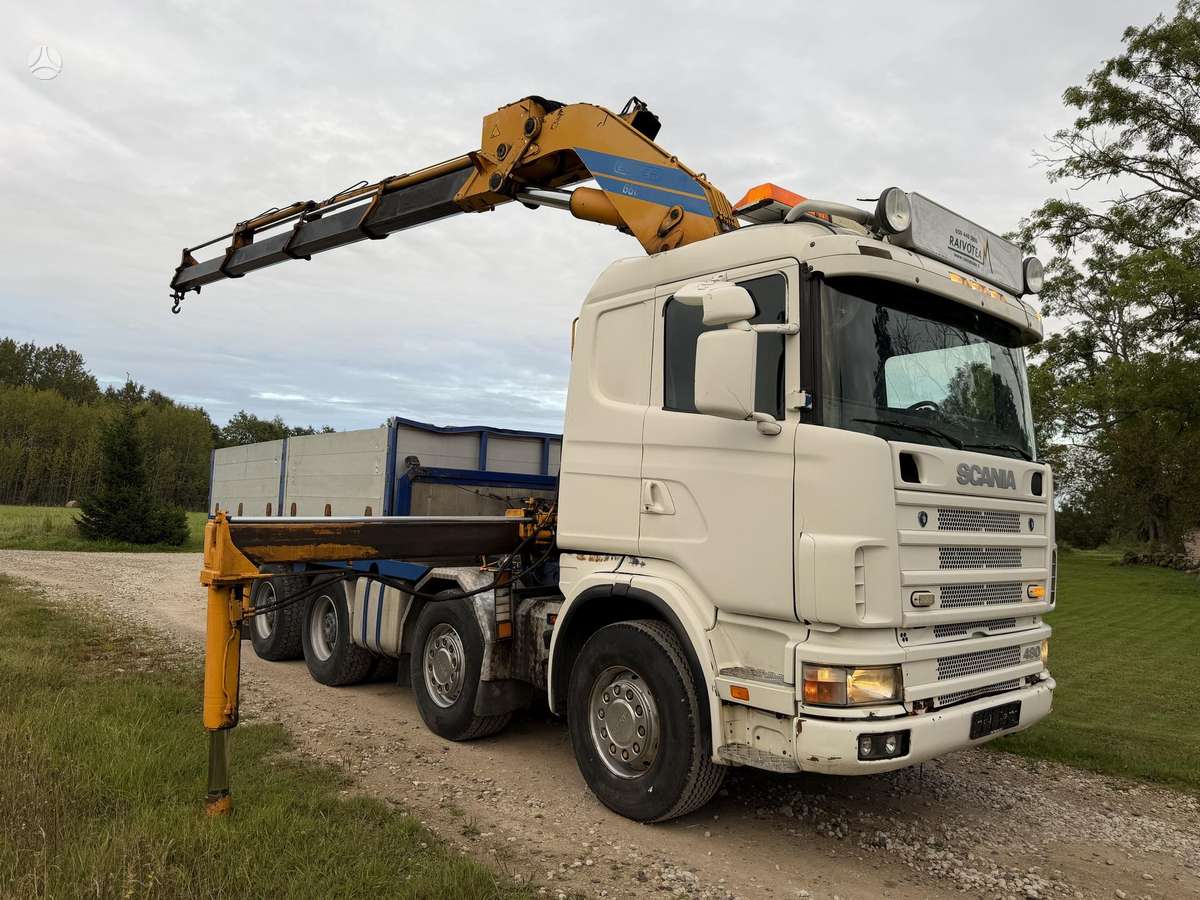 Scania R144 8x4 Effer 680 JIB + Platform, double sleeper