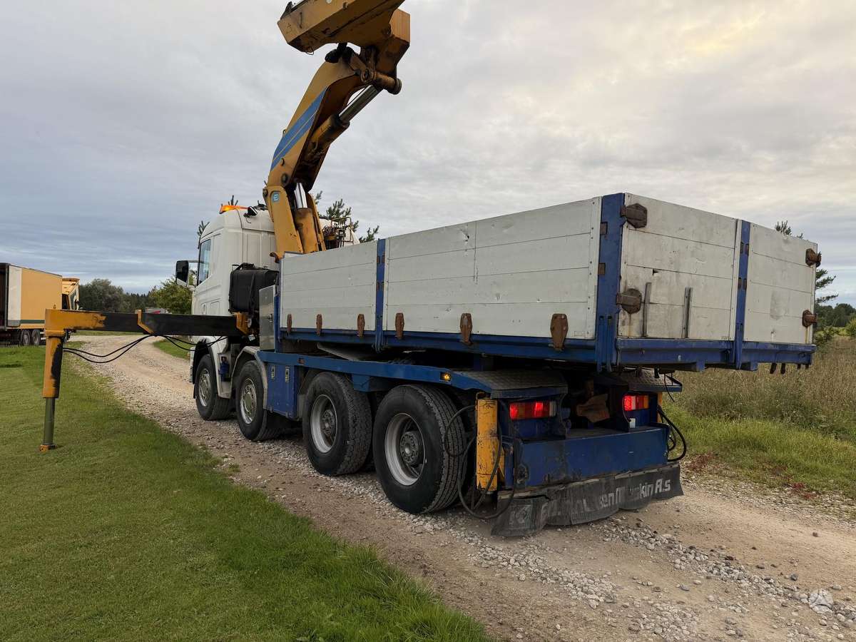 Scania R144 8x4 Effer 680 JIB + Platform, double sleeper