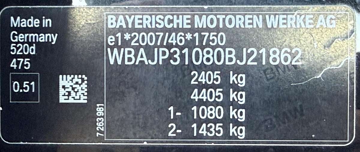 BMW 520, 2.0 l., Универсал