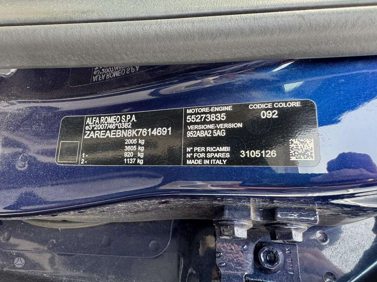 Alfa Romeo Giulia, 2.0 l., Седан