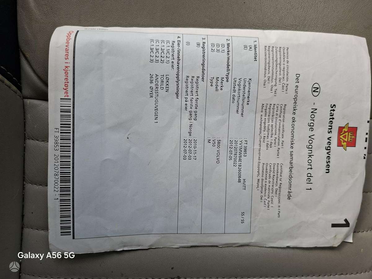 Volvo V50, 1.6 l., wagon