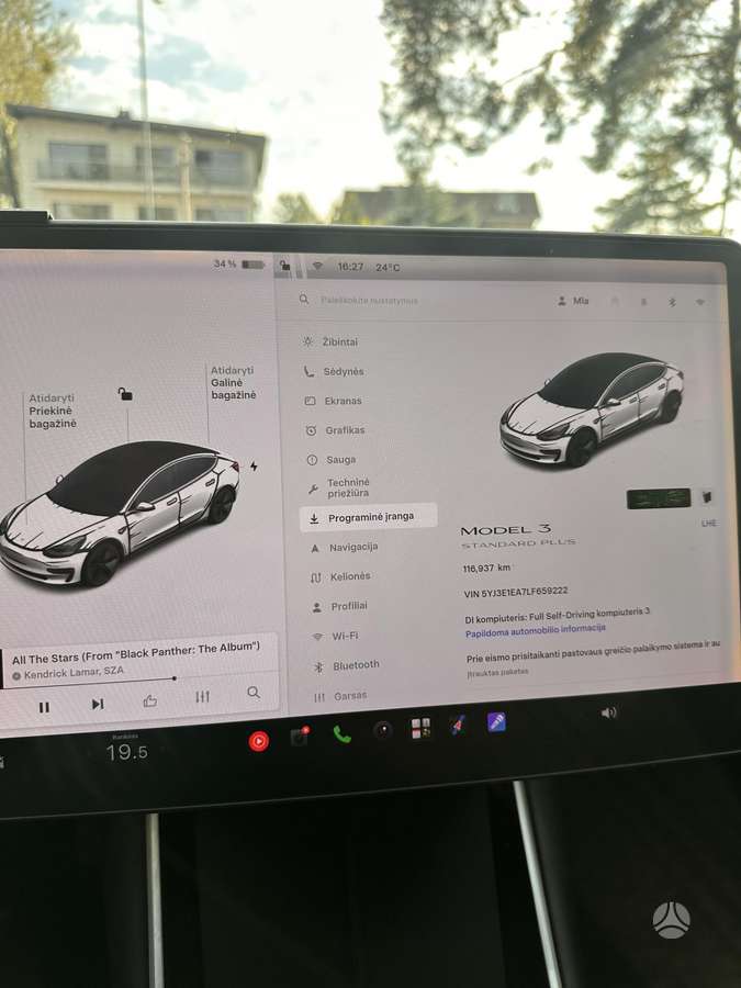 Tesla Model 3, 60 kWh, sedanas