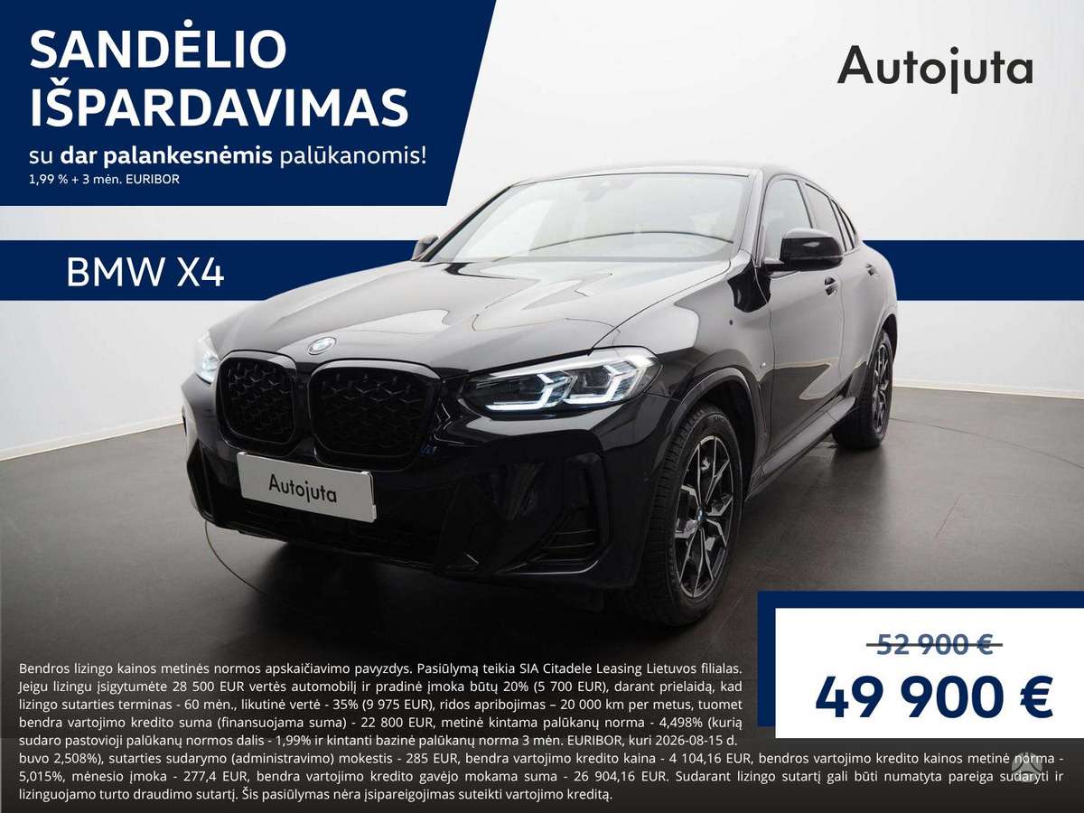 BMW X4, 2.0 l., off-road / crossover