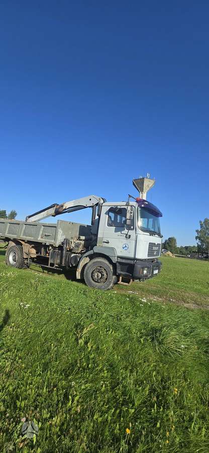MAN 19.314, самосвалы с краном